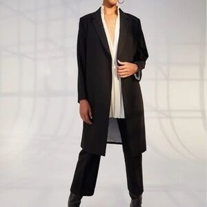 Like-New- Aritzia Babaton I-OI Luxembourg Wool Cashmere Black Blazer Coat (XS)